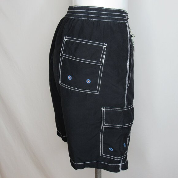 Tommy Bahama Cargo Pocket Black Swim Trunks Men's L Large - Picture 5 of 8